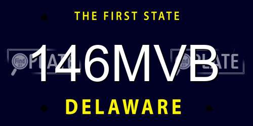 146MVB Delaware License Plate