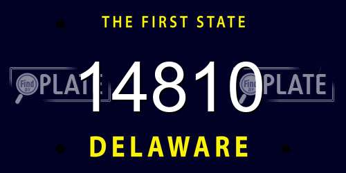 14810 Delaware License Plate