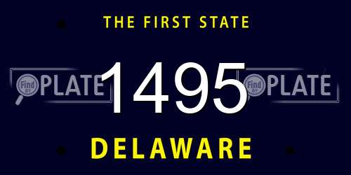 1495 Delaware License Plate
