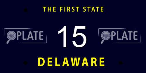 15 Delaware License Plate