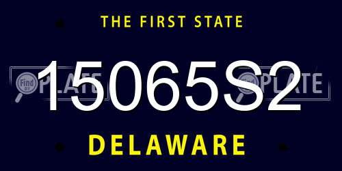 15065S2 Delaware License Plate