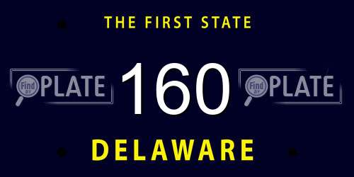 160 Delaware License Plate