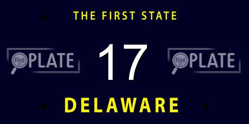17 Delaware License Plate