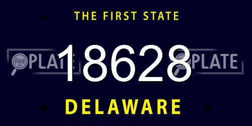 18628 Delaware License Plate