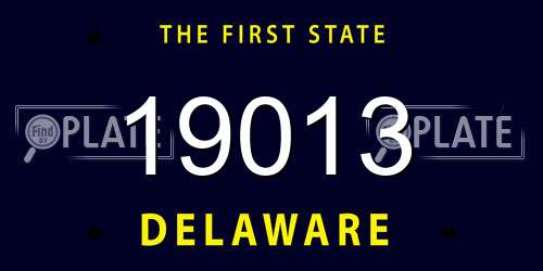 19013 Delaware License Plate