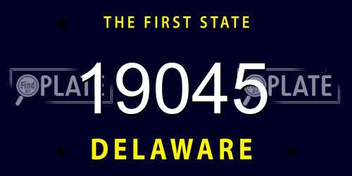 19045 Delaware License Plate