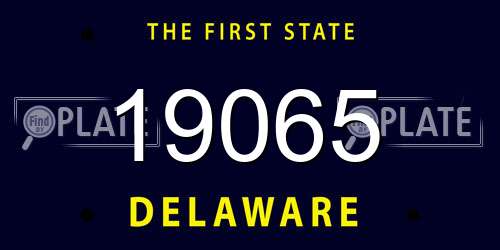 19065 Delaware License Plate