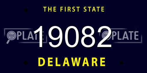 19082 Delaware License Plate