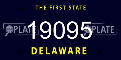 19095 Delaware License Plate