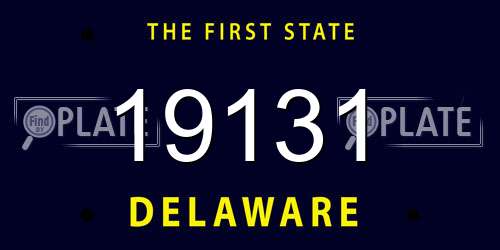 19131 Delaware License Plate