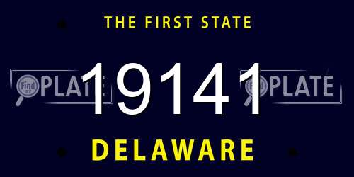19141 Delaware License Plate