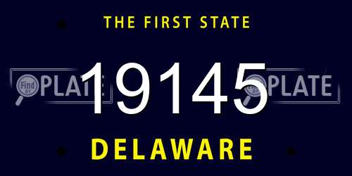 19145 Delaware License Plate