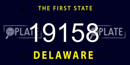 19158 Delaware License Plate