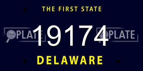 19174 Delaware License Plate
