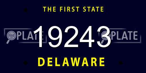 19243 Delaware License Plate