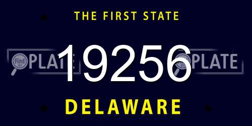 19256 Delaware License Plate