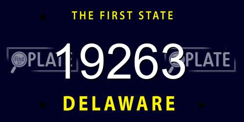19263 Delaware License Plate