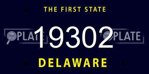 19302 Delaware License Plate