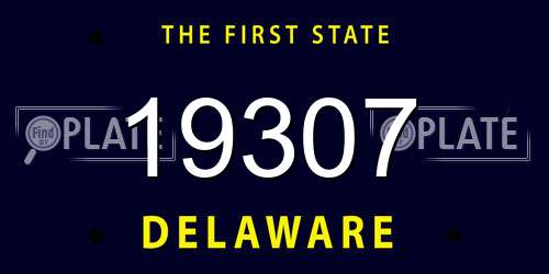 19307 Delaware License Plate