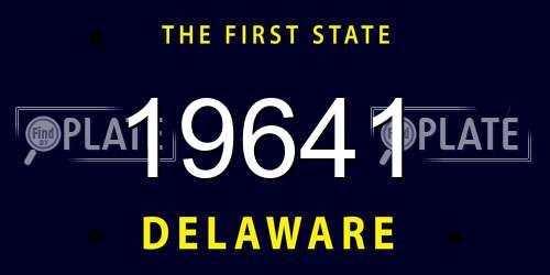 19641 Delaware License Plate