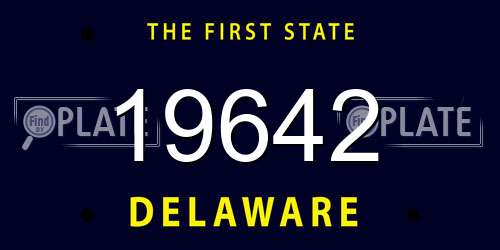 19642 Delaware License Plate