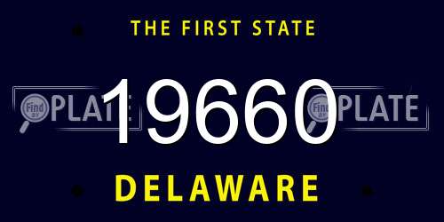 19660 Delaware License Plate