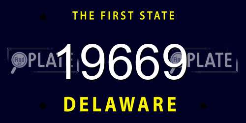 19669 Delaware License Plate
