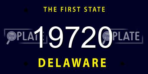 19720 Delaware License Plate