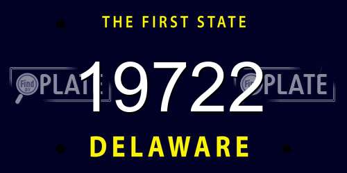 19722 Delaware License Plate