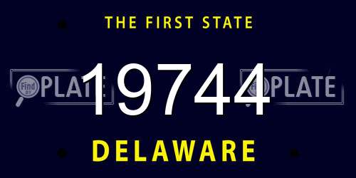 19744 Delaware License Plate