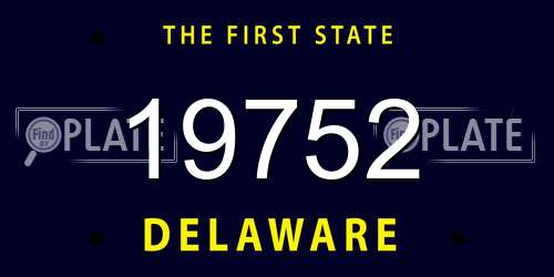 19752 Delaware License Plate
