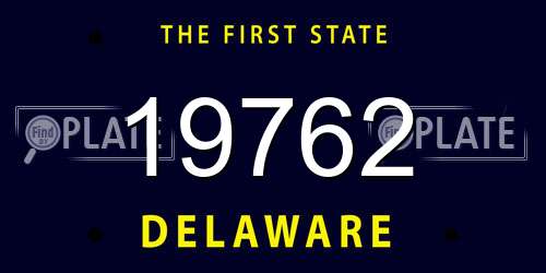 19762 Delaware License Plate