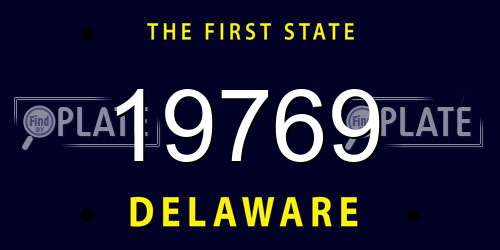 19769 Delaware License Plate
