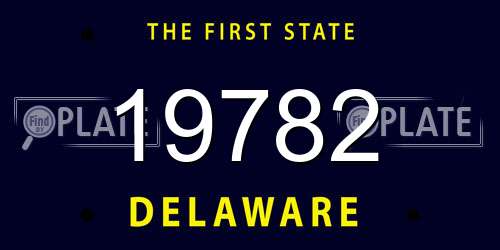 19782 Delaware License Plate