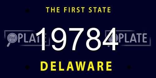 19784 Delaware License Plate