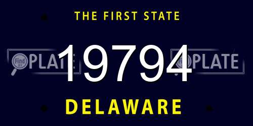 19794 Delaware License Plate