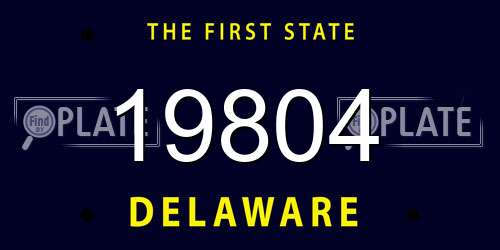 19804 Delaware License Plate
