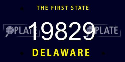 19829 Delaware License Plate