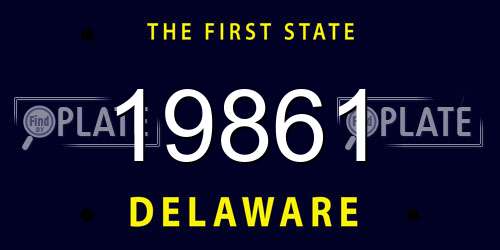 19861 Delaware License Plate