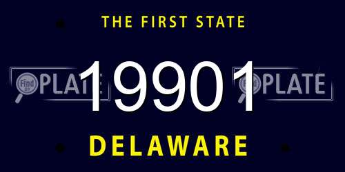 19901 Delaware License Plate