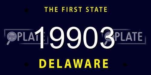 19903 Delaware License Plate