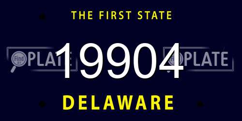 19904 Delaware License Plate