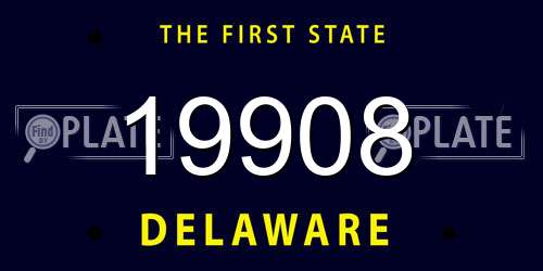 19908 Delaware License Plate