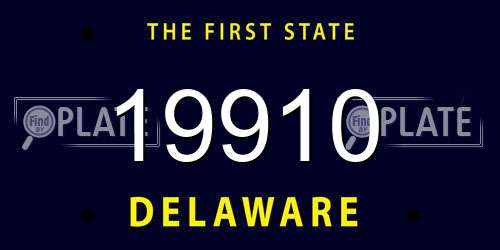 19910 Delaware License Plate