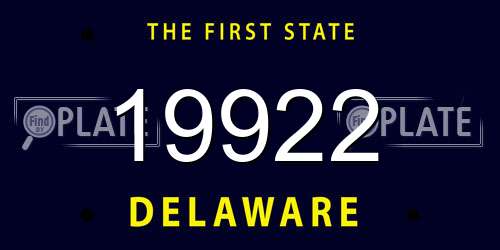19922 Delaware License Plate