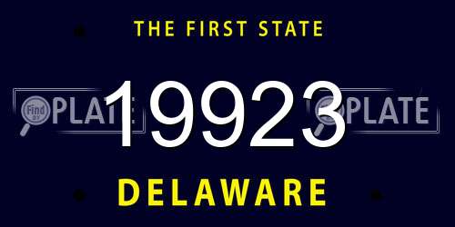 19923 Delaware License Plate