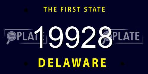 19928 Delaware License Plate