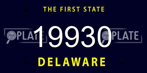 19930 Delaware License Plate
