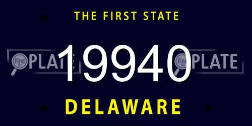 19940 Delaware License Plate