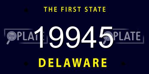 19945 Delaware License Plate